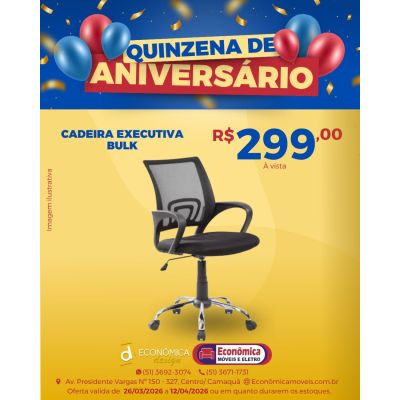 CADEIRA BULK EXECUTIVA PRETA